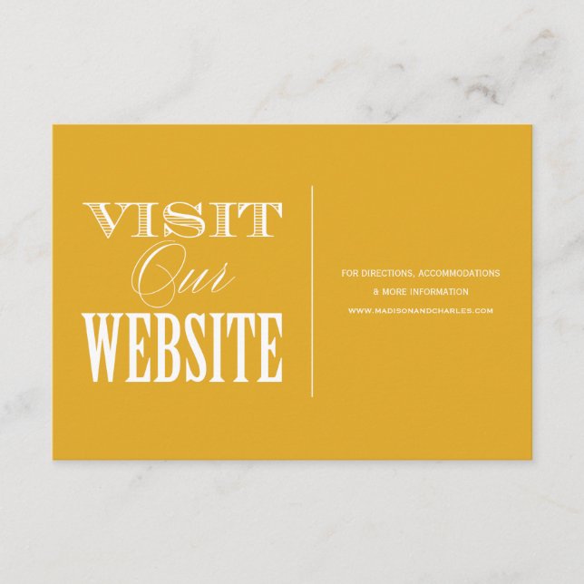 Y ESTAR CASADO | TARJETA DE SITIO WEB boda (Anverso)