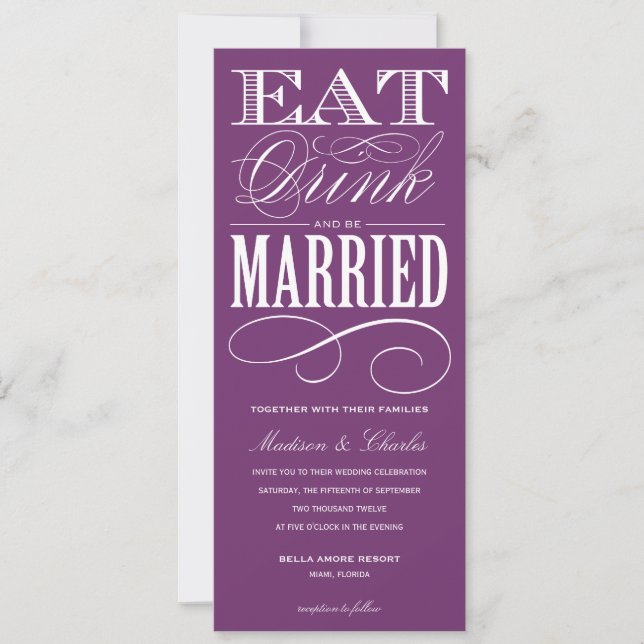 Y ESTAR CASADOS| ESTILO DE INVITACIÓN DE BODA 2 (Anverso)