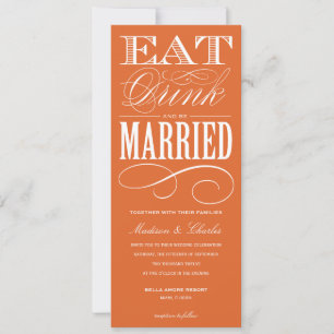 Y ESTAR CASADOS ESTILO DE INVITACIÓN DE BODA 2