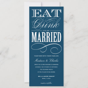 Y ESTAR CASADOS ESTILO DE INVITACIÓN DE BODA 2
