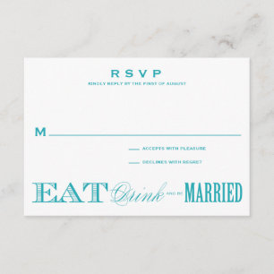 Y ESTÉ CASADO el   RSVP 3,5 x 5