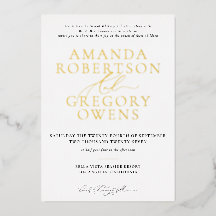 Y Guión Elegante Invitación a la Boda de la Sereni