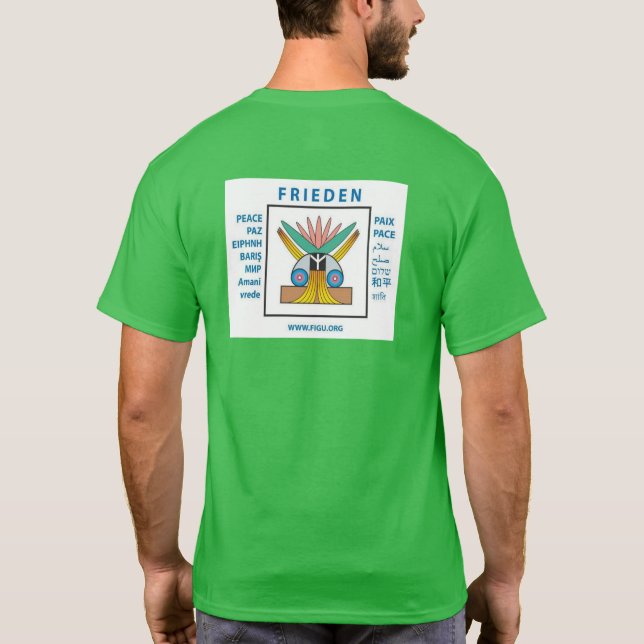 Y habrá PAZ en la camiseta de la Tierra (Reverso)