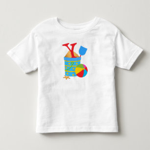Y inicial - Pequeño camiseta de fino Jersey