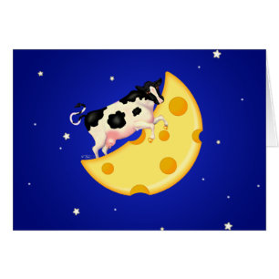 Y la vaca saltó sobre el Personalizado de la luna