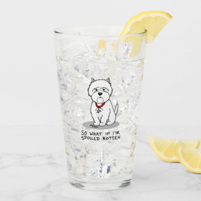 ¿Y qué si soy malcriado Perro Westie? (Reverso (hielo))