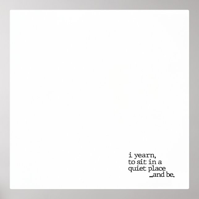 "...y ser." Impresión de poesía especial (Anverso)