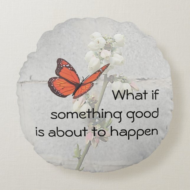 ¿Y si algo bueno es una almohada redonda? (Anverso)