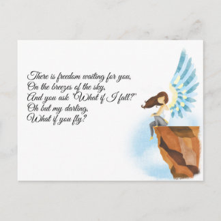 ¿Y si me caigo? Postal