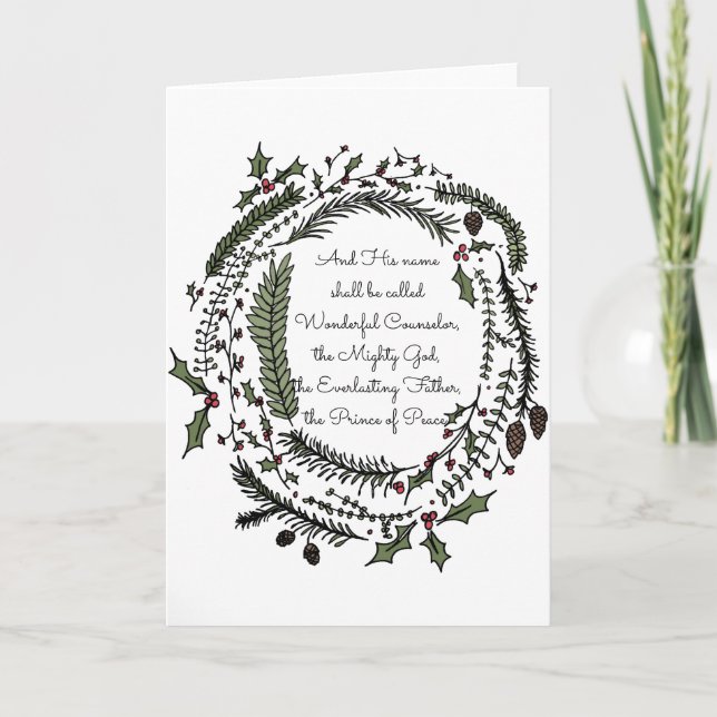 Y su nombre será llamado tarjeta de Navidad (Anverso)