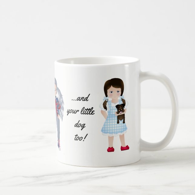 ¡Y su pequeño perro también! Taza de café (Derecha)