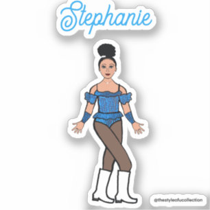 Y una bailarina de nombre Pegatinas Blue Stones B