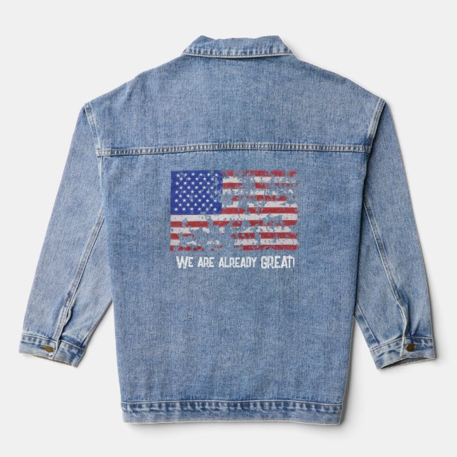 ¡Ya estamos GRANDES! Chaqueta de Denim para Mujere (Reverso )