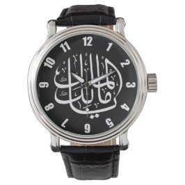 Ya Malik ul Mulk reloj de la ronda árabe islámica