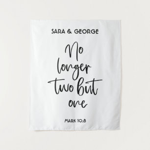 Ya No Dos, Sino Un Tapiz De Rótulo Boda