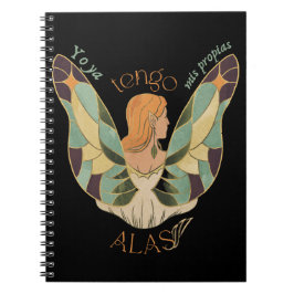 Ya tengo mis propias alas cuaderno en blanco