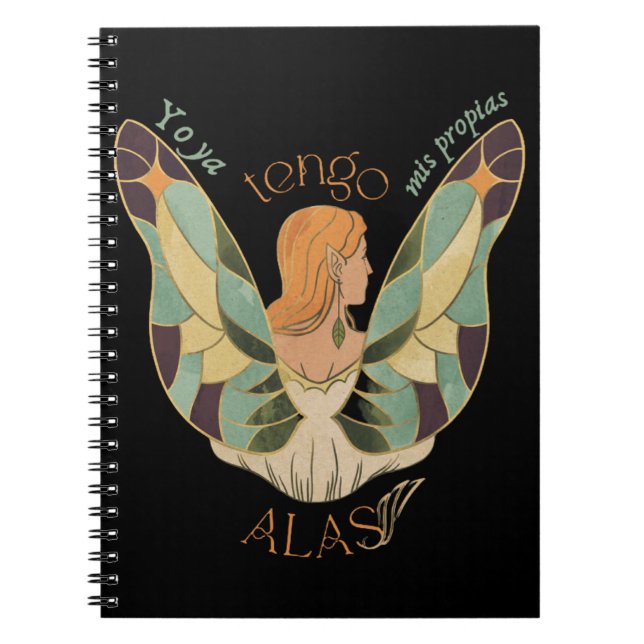 Ya tengo mis propias alas cuaderno en blanco (Frente)