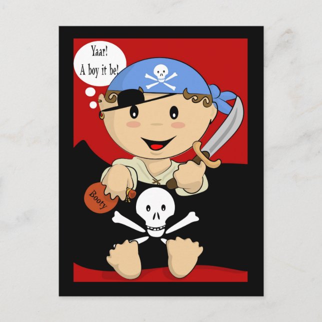 ¡Yaar! ¡Un chico! Postal (Anverso)