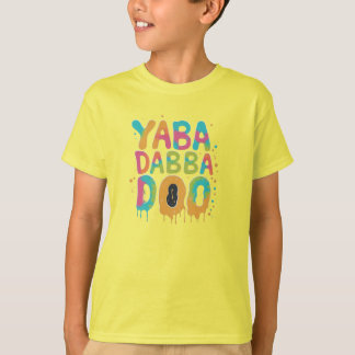 ¡Yabba Dabba Doo! Camiseta de explosión multicolor