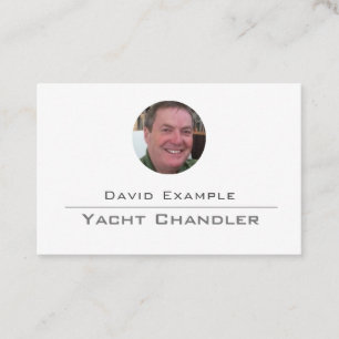 Yacht Chandler con foto de la tarjeta de visita de