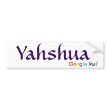Yahshua - Google yo pegatina para el parachoques