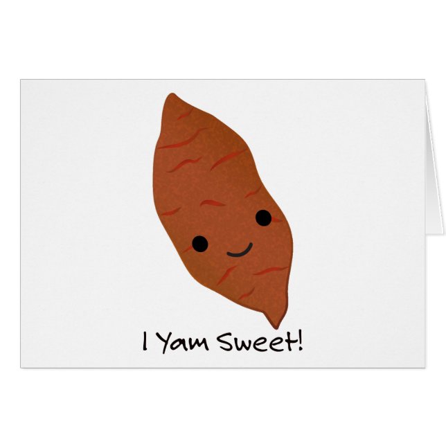 Yam Sweet Cute kawaii Sweet Potato (Anverso (Horizontal))