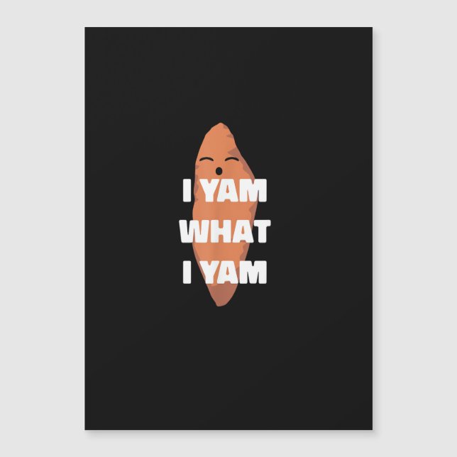 Yam What I Yam - Bailando batata dulce que (Anverso)