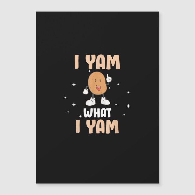 Yam What I Yam Funny Potato Pun Thankending (Anverso)