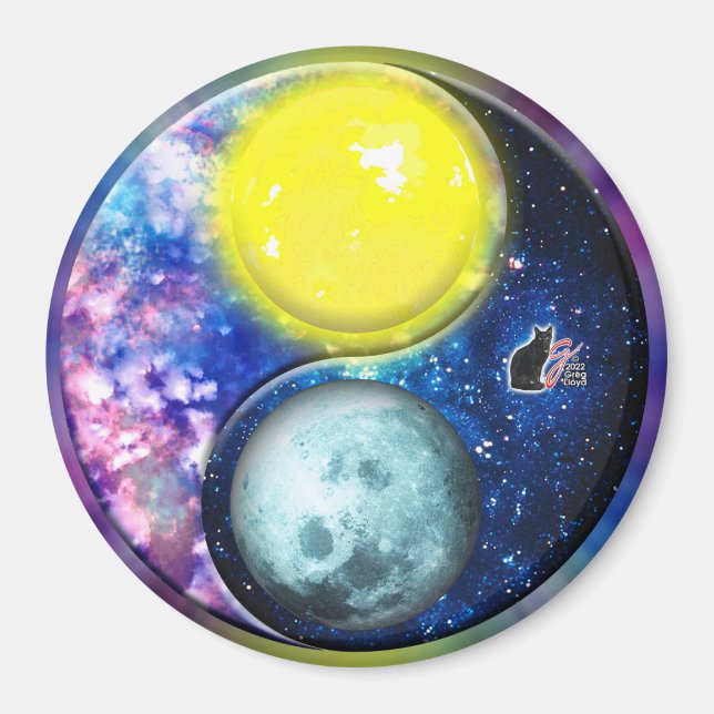 Yang-Yin / Sol-Luna Imán (Frente)