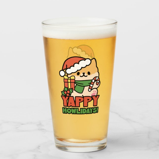 Yappy Howlidays - Personalizado de perros Navidade (Anverso (lleno))