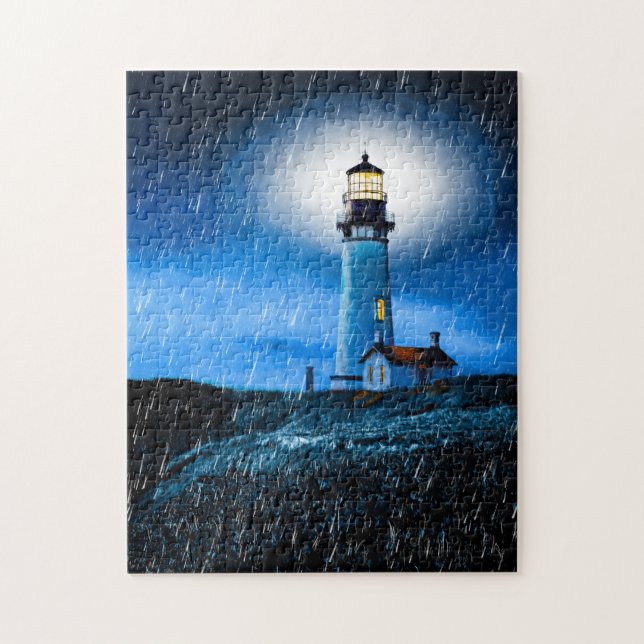 Yaquina Head Lighthouse Art Puzzle (Vertical)