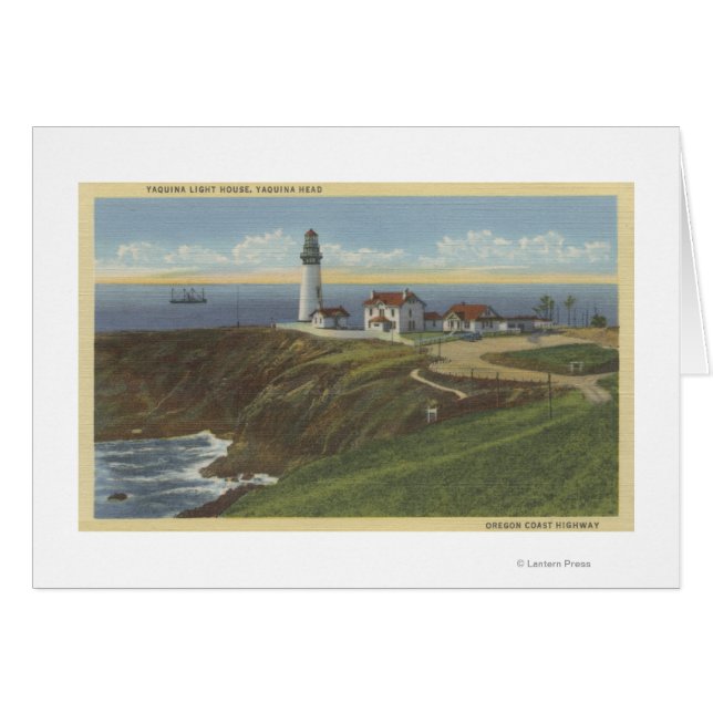 Yaquina Light House sobre la cabeza de Yaquina (Anverso (Horizontal))