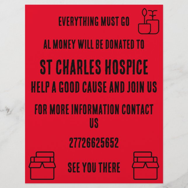 Yard Sale Flyer (Atrás)