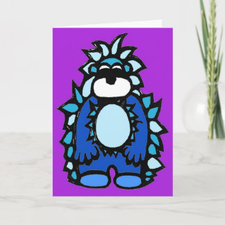 Yardley el Yeti - tarjeta de nota
