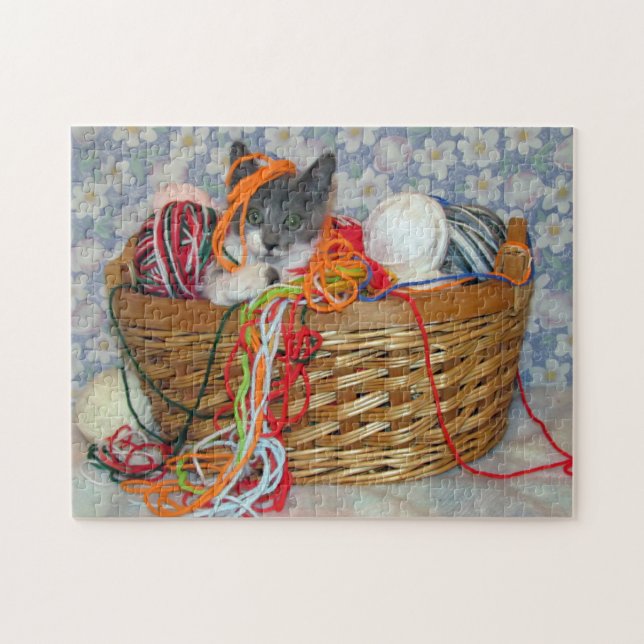 Yarn de Bob - Rompecabezas del gato (Horizontal)