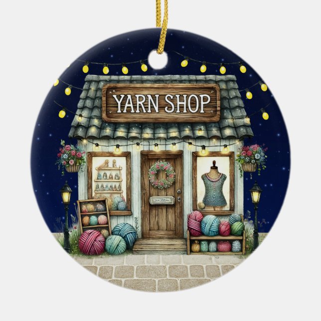 YARN Shop Ornamento cerámico (Frente)