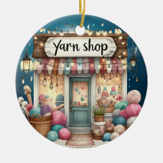 YARN Shop Ornamento cerámico (Frente)