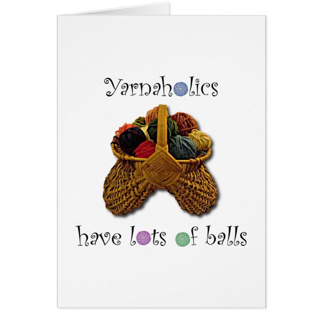 Yarnaholics tiene porciones de bolas (Frente)