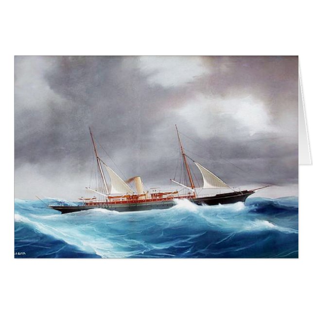 Yate de vapor Margarita de los años 1900 (Anverso (Horizontal))