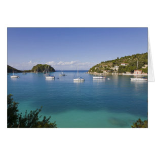 Yates anclados, Lakka, Paxos, Grecia