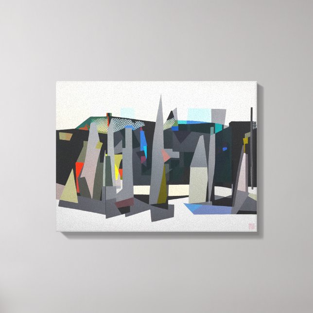 Yates Buckland Beach - Impresión de arte de tela e (Anverso)