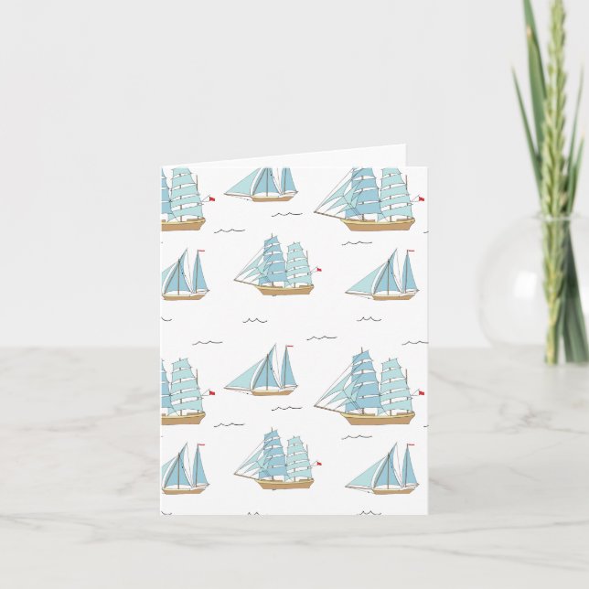 Yates de verano con velero (Anverso)