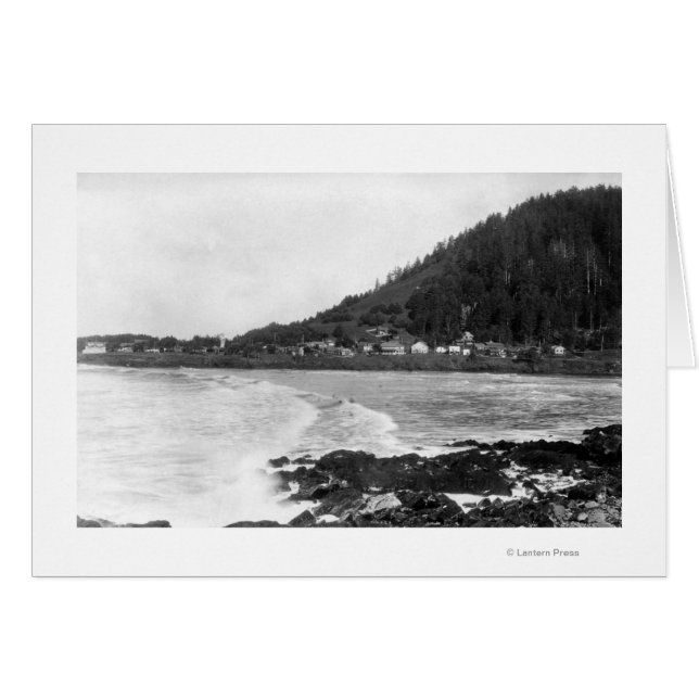 Yates, Oregon Town View y Ocean Photography (Anverso (Horizontal))