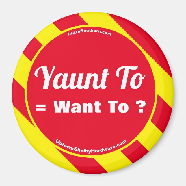 Yaunt To = ¿Quieres? Imán (Frente)