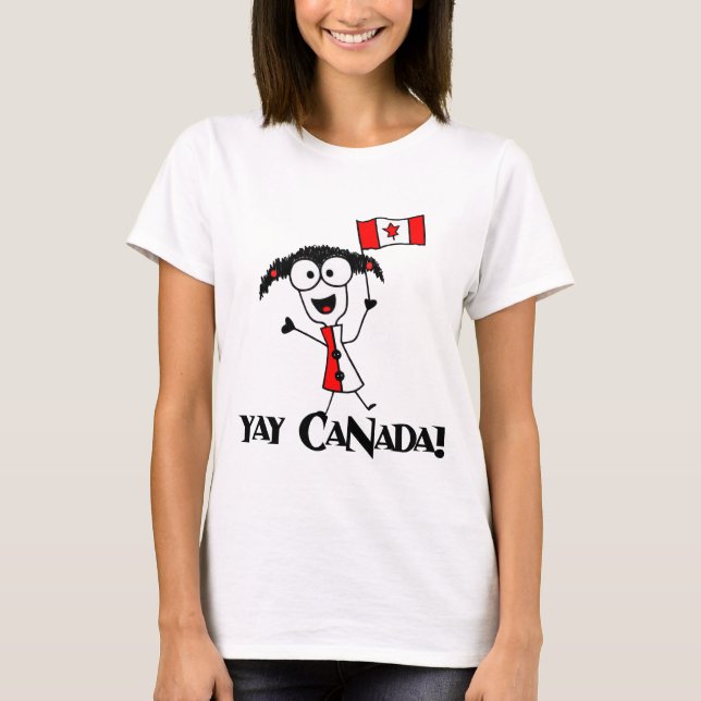 ¡Yay Canadá! Camiseta (Anverso)