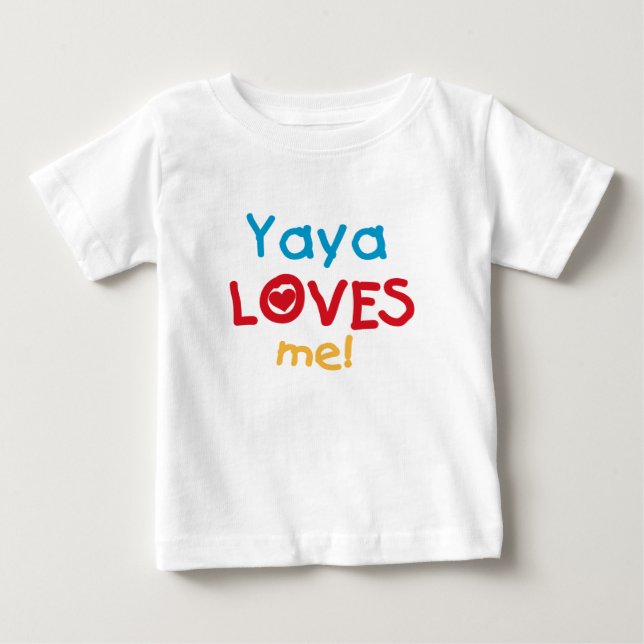 Yaya me ama las camisetas y los regalos (Anverso)
