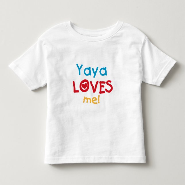 Yaya me ama las camisetas y los regalos (Anverso)