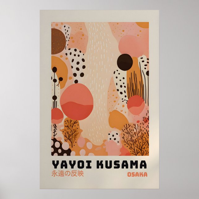 Yayoi Kusama Impresión - Arte de Pared Japonés - P (Frente)