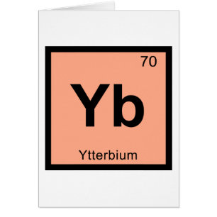 Yb - Química del Iterbio Símbolo de la Tabla Perió