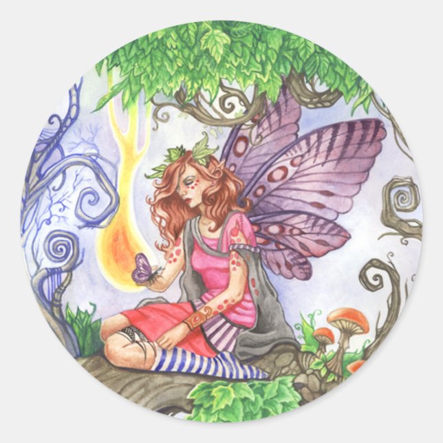 Yearning Colorful Fairy Pegatina (Anverso)